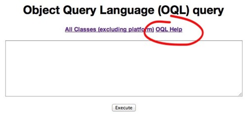 OQL help page