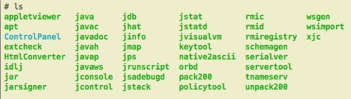 Commands bundled with the JDK