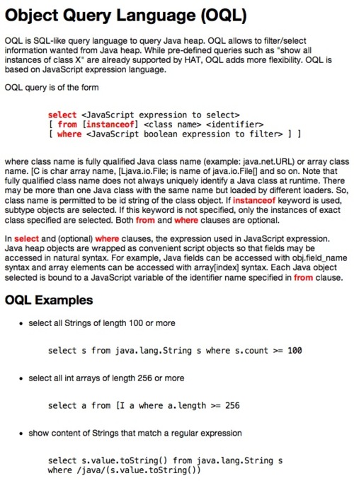 OQL primer